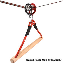Load image into Gallery viewer, Fofana Ninja Slider Slackline Pulley - Zip Along Your Ninja Course with The Most Fun New Accessory for Your Ninja Warrior Obstacle Course for Kids - Patents Pending

