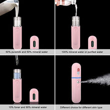 Load image into Gallery viewer, Nano Facial Mister, UrChoice Cool Mist 30ml Facial Handy Mist Sprayer - Support Adding Toner and Pure Milk, Moisturizing &amp; Hydrating for Skin Care, Makeup, Eyelash Extensions
