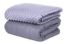 Load image into Gallery viewer, SAFR Home Therapy Weighted Blanket &amp; Removable Cover (60"x80" | 15lbs, Grey)
