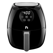 Load image into Gallery viewer, New House Kitchen Digital 3.6 Quart Air Fryer w/ Flat Basket, Touch Screen AirFryer, Non-Stick Dishwasher-Safe Basket, Use Less Oil For Fast Healthier Food, 60 Min Timer &amp; Auto Shut Off, Black

