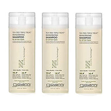 Load image into Gallery viewer, GIOVANNI Tea Tree Triple Treat Invigorating Shampoo Cooling Peppermint, Conditioning Rosemary, Clarifying Eucalyptus, Alleviate Dry Flaky Scalp, Sulfate Free, No Parabens, 8.5 Fl Oz (Pack of 3)
