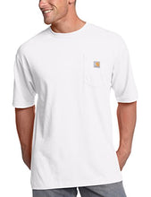 Load image into Gallery viewer, Carhartt Mens Loose Fit Heavyweight Short-Sleeve Pocket T-Shirt (Big &amp; Tall) White3X-Large Tall
