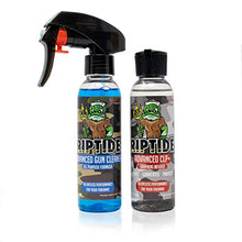 Load image into Gallery viewer, Riptide Armory Advanced Gun Cleaner &amp; CLP+ Graphene 4oz 2 Step Kit - Cleans, Lubes, Protects Targeted Long-Lasting Formula - Nano Coat Technology - Veteran Owned &amp; Formulated by Former US Navy Seal
