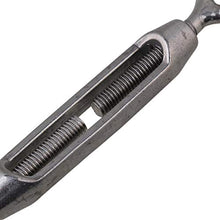 Load image into Gallery viewer, BQLZR M4 Stainless Steel 304 Hook &amp; Eye Turnbuckle Wire Rope Tension Pack of 5
