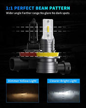 Load image into Gallery viewer, HONCS 9005 H11 LED Headlight Bulbs High Low Beam Combo, 300% Brighter HB3 High Beam H8 Low Beam Conversion Kits, 6500K Cool White, IP67 Waterproof
