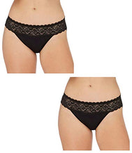 Load image into Gallery viewer, Leak Proof Bikini: Light-Medium Discharge Protection | Period Panties/Menstrual &amp; Postpartum Underwear (LARGE, 2 PACK: BLACK)

