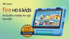 Load image into Gallery viewer, Amazon Fire HD 8 Kids tablet, 8" HD display, ages 3-7, includes 2-year worry-free guarantee, Kid-Proof Case, 32 GB, (2022 release), Blue
