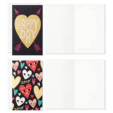 Load image into Gallery viewer, Hallmark Kids Mini Valentines Day Cards Assortment, 18 Cards with Envelopes (Gold Foil Happy Hearts) Gold Happy, 5ETV1031
