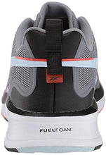 Load image into Gallery viewer, Reebok Men's Unisex FUSIUM Run LITE Shoe, Cold Grey/Glass Blue/Vivid Orange, 7.5
