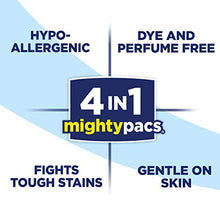 Load image into Gallery viewer, All Mighty Pacs Laundry Detergent, Free Clear for Sensitive Skin, Tub, 60 Count
