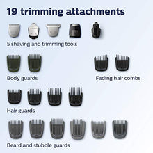 Load image into Gallery viewer, Philips Norelco Multigroomer All-in-One Trimmer Series 7000, 23 Piece Mens Grooming Kit, Trimmer for Beard, Head, Body, and Face, NO BLADE OIL NEEDED, MG7750/49
