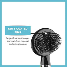 Load image into Gallery viewer, CONAIRPRO dog &amp; cat Dog Brush for Shedding, Medium Slicker Brush with Reinforced Metal Tips, Ideal for Midsized Breeds
