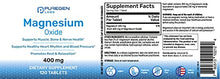 Load image into Gallery viewer, Magnesium 400mg [High Potency] Supplement – Magnesium Oxide for Immune Support, Muscle Recovery, Leg Cramps, Relaxation - 120 Tablets
