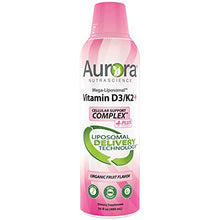 Load image into Gallery viewer, Aurora Nutrascience, Mega-Liposomal Vitamin D-3+ 9,000 IU with Vitamin C

