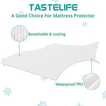 Load image into Gallery viewer, TASTELIFE Premium Bamboo King Size Waterproof Mattress Protector Pad Cooling &amp; Ultra-Soft Breathable Bed Mattress Cover Fitted 8"-21" Deep Pocket Vinyl Free
