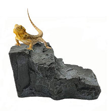 Load image into Gallery viewer, EKUEY Terrariums Decor Basking Shale Platform Climbing Ramp Habitat Activity Ledge for Turtles, Frogs, Snake,Lizard and Reptile

