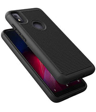 Load image into Gallery viewer, Dahkoiz Case for T-Mobile Revvl 4 Case, TCL Revvl 4 Case, Durable Sturdy Armor Defender Cover Dual Layer Hybrid Protective Phone Cases for TMobile Revvl 4, Black
