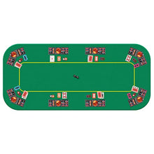 Load image into Gallery viewer, VIVOHOME Foldable 8-Player Texas Poker Card Tabletop Layout Portable Anti-Slip Rubber Board Game Mat and 16 Inch x 12 Inch Brass Plated Raffle Drum Lottery Spinning Drawing
