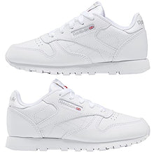 Load image into Gallery viewer, Reebok unisex child Classic Leather Sneaker, White-2, 3.5 Big Kid US
