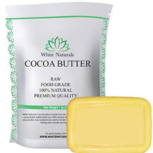 Load image into Gallery viewer, Organic Cocoa Butter 1lb ,Unrefined, Raw, 100% Pure, Natural -Skin and Hair Moisturizer, Use for DIY Recipes, Whipped Body Butters, Soap Making, Lotions, Stretch Marks Cream, Lip Balm By White Naturals 16 oz Block
