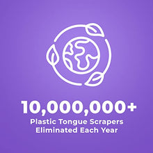 Load image into Gallery viewer, Tongue Scraper (1 Pack), Reduce Bad Breath, Stainless Steel Tongue Cleaners, Metal Tongue Scrapers Fresher Breath in Seconds

