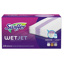 Load image into Gallery viewer, Swiffer WetJet Hardwood Floor Cleaner Spray Mop Pad Refill, Multi Surface, 24 Count
