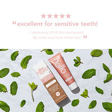 Load image into Gallery viewer, Hello Sensitivity Relief and Whitening Fluoride Toothpaste for Sensitive Teeth, Soothing Mint with Coconut Oil, Vegan, SLS Free, Gluten Free and Peroxide Free, 4.7 Ounce (Pack of 4)
