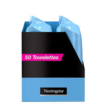 Load image into Gallery viewer, Neutrogena Makeup Remover Cleansing Face Wipes, Daily Cleansing Facial Towelettes to Remove Waterproof Makeup and Mascara, Alcohol-Free, Value Twin Pack, 25 count, 2 Pack
