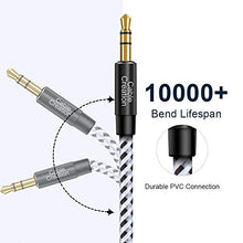 Load image into Gallery viewer, 3 Feet Aux Cable,CableCreation 3.5mm Male to Male Auxiliary Audio Stereo Cord Compatible with Car,Headphones, iPods, iPhones, iPads,Tablets,Laptops,Android Smart Phones&amp; More, 1M /Black &amp; White
