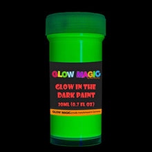 Load image into Gallery viewer, Glow in The Dark Acrylic Paint Set - Self-Luminous Phosphorescent Glowing Neon Paints for Halloween
