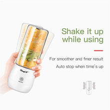 Load image into Gallery viewer, Portable Blender,inkint Personal Size Blender Juicer Cup for Shakes and Smoothies Fruit Mixer with USB Rechargeable 6 Stainless Steel Blades BPA Free 450ml
