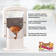 Load image into Gallery viewer, Hoan The Original Bagel Guillotine Universal Slicer, 9.25-Inch, White
