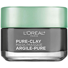Load image into Gallery viewer, L'Oreal Paris Skincare Pure Clay Face Mask with Charcoal for Dull Skin to Detox &amp; Brighten Skin, Clay Mask, at home face mask, 1.7 oz.
