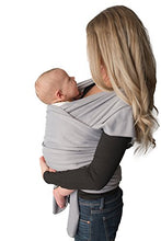 Load image into Gallery viewer, Baby Wrap Carrier, Easy to Put On-Sling, Swaddle Close Comfort - Adjustable Breastfeeding Cover - Lightweight Sling Baby Carrier for Infant - Soft, Comfortable &amp; Breathable (Heather Gray)
