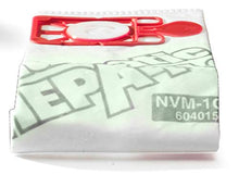 Load image into Gallery viewer, Numatic NVM-1CH HepaFlo' Disposable Filter Bags Pack - for the "Henry" HVR200A, the "Hetty" HET200A, the "James" JVP180, and the "Henry Micro" HVR200M Vacuum Cleaners - (10-Bags Per Pack)
