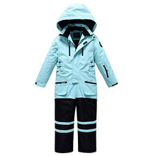 Load image into Gallery viewer, Boys/Girls Ski Suits One-piece Skiwear Windproof Waterproof Snow Wear Overalls Snowboarding Jacket for Kids
