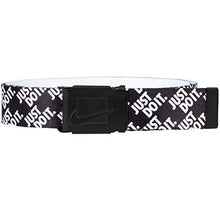 Load image into Gallery viewer, NIKE Men's Just Do It Reversible Web, Black Stacked, O/S
