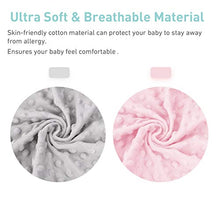 Load image into Gallery viewer, Babebay Changing Pad Cover - Ultra Soft Minky Dots Plush Changing Table Covers Breathable Changing Table Sheets Wipeable Changing Pad Covers Suit for Baby Boy and Baby Girl (Pink &amp; Lt Gray)
