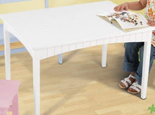 Load image into Gallery viewer, KidKraft Nantucket Wooden Table with Bench and 2 Chairs, Multicolored, Children's Furniture - Pastel, Gift for Ages 3-8
