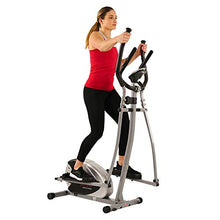 Load image into Gallery viewer, Sunny Health &amp; Fitness SF-E905 Elliptical Machine Cross Trainer with 8 Level Resistance and Digital Monitor
