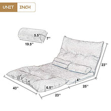 Load image into Gallery viewer, Merax Floor Sofa Bed Adjustable Sleeper Bed Sofa Couches Living Room Furniture (Light Brown)
