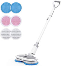 Load image into Gallery viewer, MARK LIVE Electric Spray Cordless Spin Mop Floor Cleaner Polisher Scrubber with Sprayer,LED,Adjustable Handle and Replaceable Microfiber &amp; Reusable Mopping and Waxing Cloth

