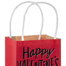 Load image into Gallery viewer, Hallmark 5" Mini Paper Valentines Day Gift Bags Assortment (Pack of 5: Valentine Hearts) for Gift Cards, Galentines Day, Teacher Presents
