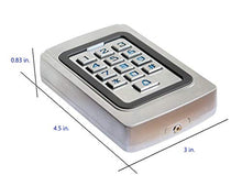 Load image into Gallery viewer, Supreform IP68 Waterproof Universal 12V 24VDC Metal Case Digital Wired Keypad for Garage Door, Gate Opener and Access Control Systems, Code or ID Card Access
