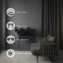 Load image into Gallery viewer, RHF Wide Thermal Blackout Patio Door Curtain Panel, Sliding Door Insulated Curtains, Grommet Curtains, Extra Wide Curtains, Curtains for Sliding Glass Door: 100W by 84L Inches- Dark Grey

