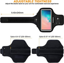 Load image into Gallery viewer, Galaxy S21/S20/S10/S9/S8 Armband,RUNBACH Sweatproof Running Exercise Gym Bag with Card Slot for Samsung Galaxy S21/S20/S10/S9/S8(Black)
