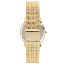 Load image into Gallery viewer, Nine West Women's Gold-Tone Mesh Bracelet Watch, NW/2428FLGP
