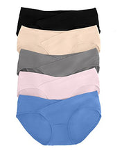 Load image into Gallery viewer, Kindred Bravely Under The Bump Maternity Underwear/Pregnancy Panties - Bikini 5 Pack (Small, Assorted)
