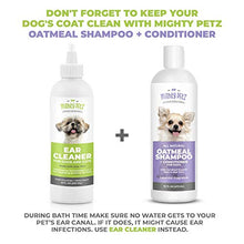 Load image into Gallery viewer, Mighty Petz Dog Ear Cleaner Solution – Pet Ear Wash to Support Infection Prone Ears and Remove Wax, Debris &amp; Odor. Vet Formulated &amp; Gentle Otic Cleaning Drops fror Dogs. Cucumber &amp; Melon, Large 8 oz
