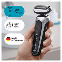 Load image into Gallery viewer, Braun Electric Razor for Men, Series 7 7027cs 360 Flex Head Electric Shaver with Beard Trimmer, Rechargeable, Wet &amp; Dry with Charging Stand and Travel Case
